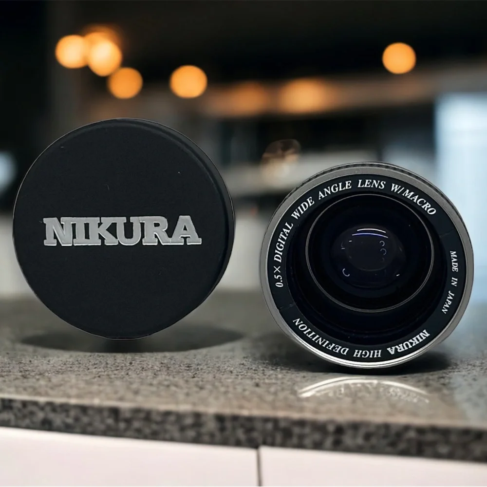 Nikura 0.5X High Definition Wide Angle Lens w/ Macro for Digital & Video Cameras